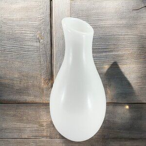 Weddingstar White Porcelain Ceramic Bug Vase Vessel Angled Top Vase VTG